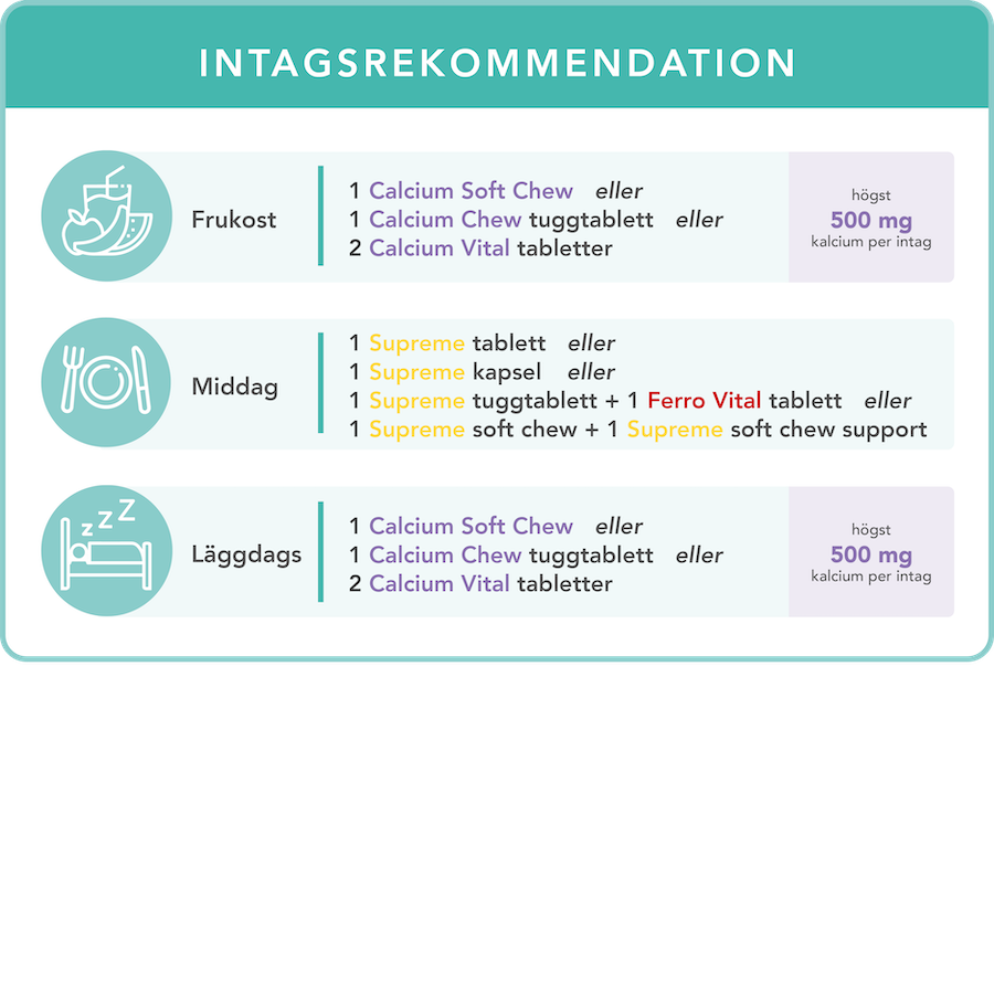 SE - Intake advice Supreme + Calcium 1.000 mg