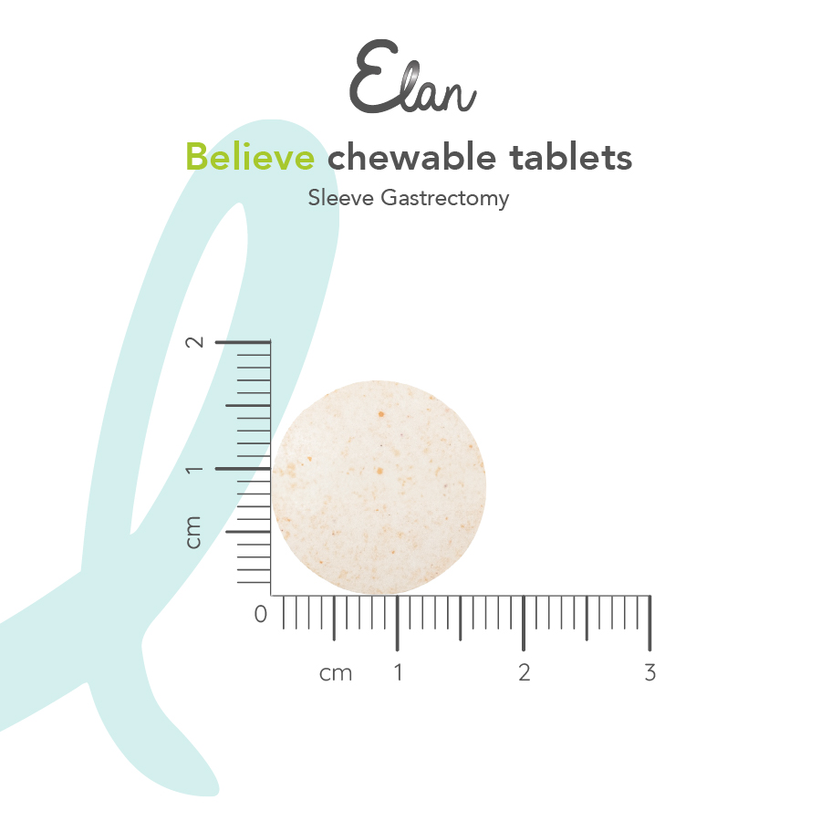Elan Believe Chewable Tablets mått