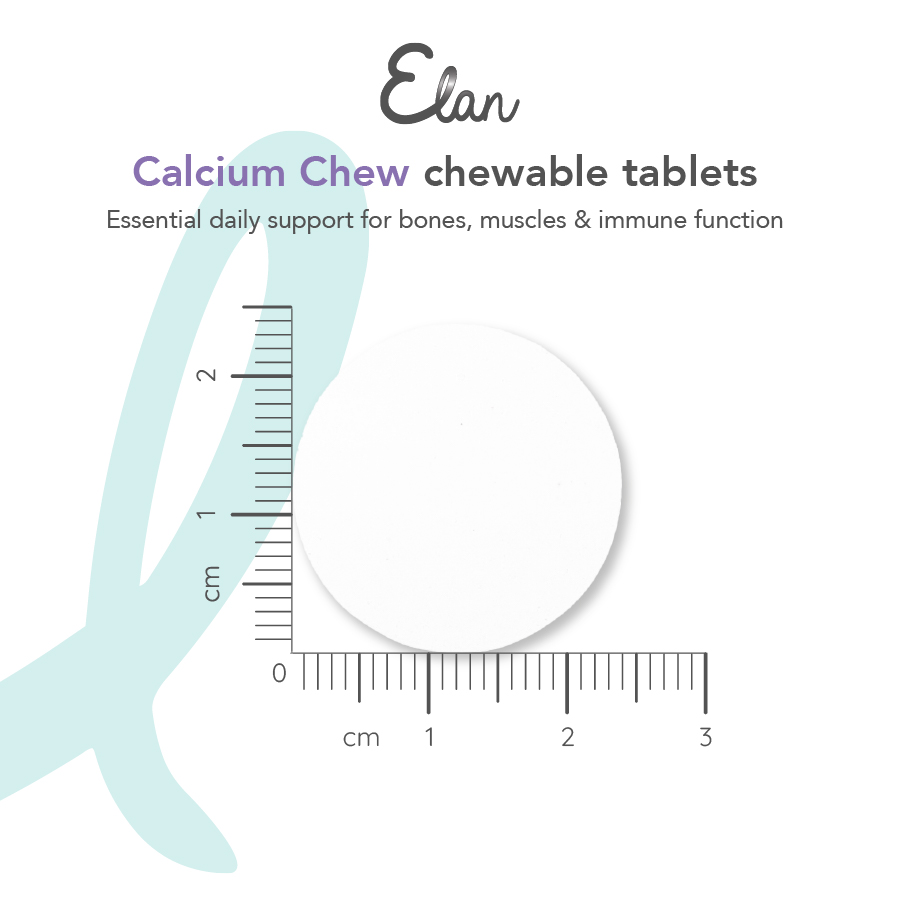 Elan Calcium Chew Chewable Tablets mått