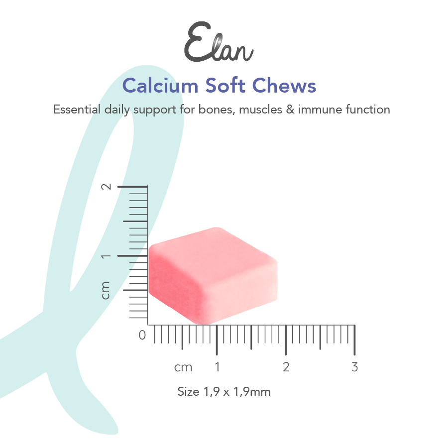 Elan Calcium Soft Chew mått