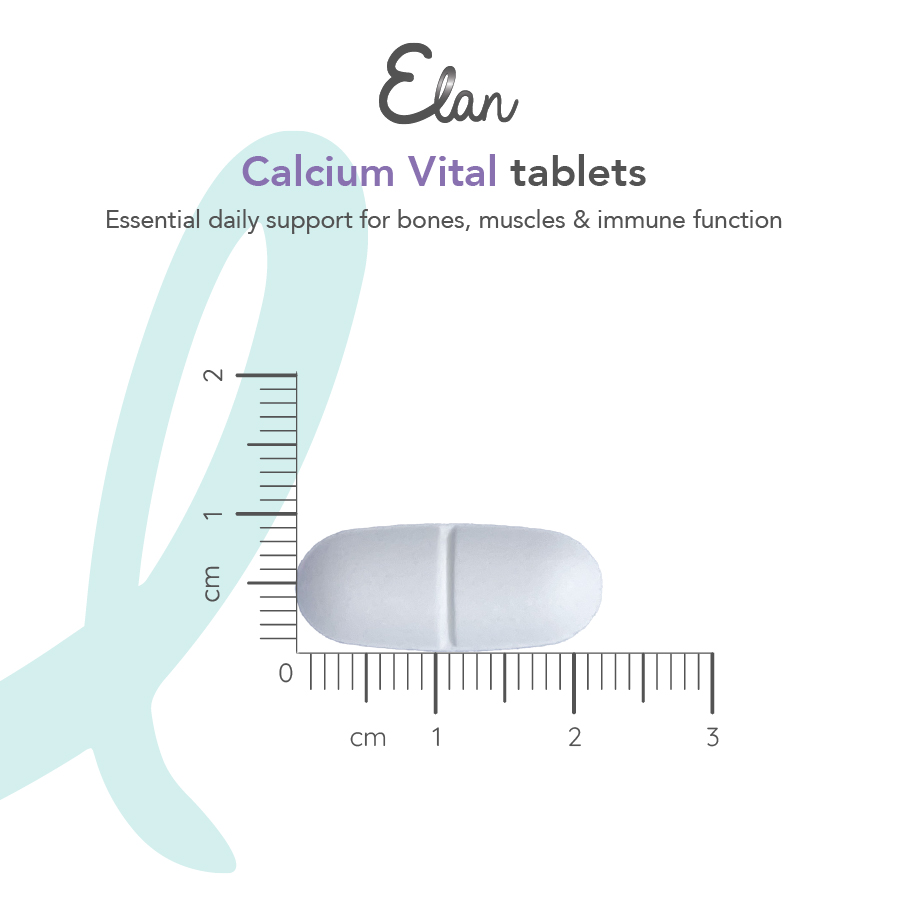 Elan Calcium Vital Tablets mått