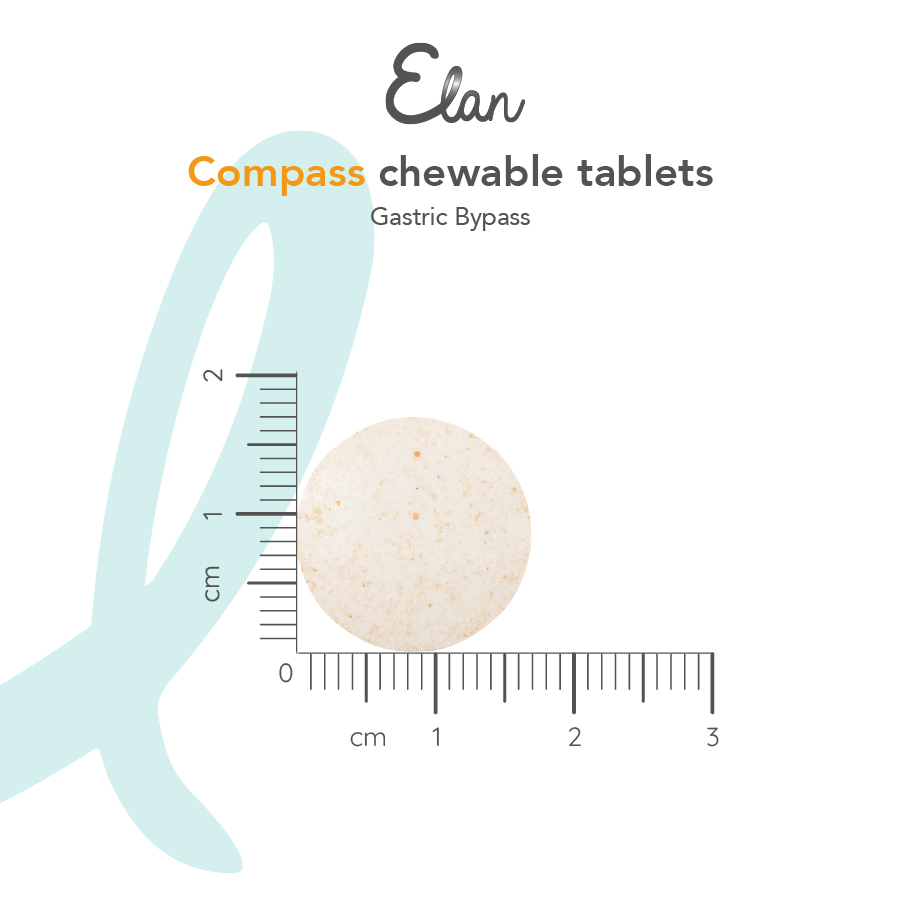 Elan Compass Chewable Tablets mått