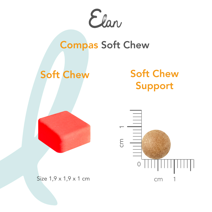 elan compass soft chew support afmeting