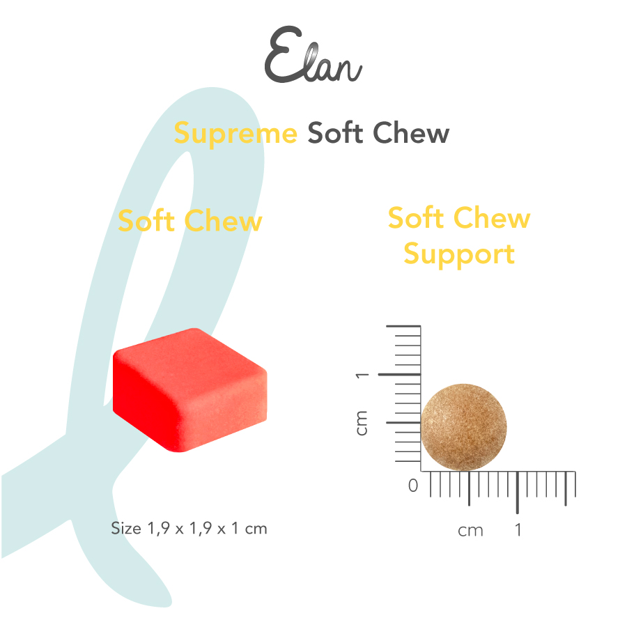 elan supreme soft chew support afmeting