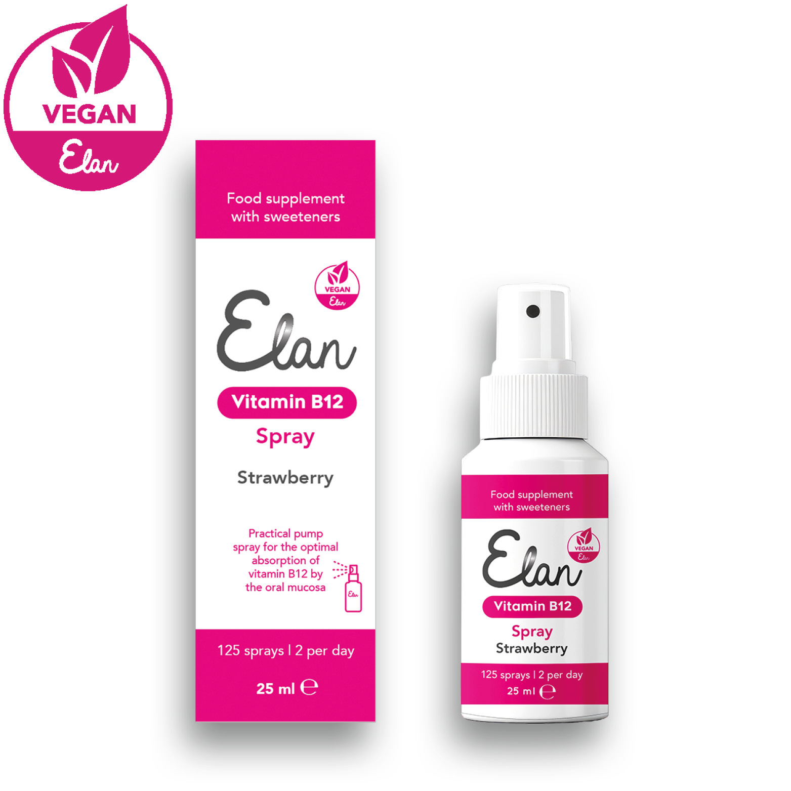 vegan vitamin b12 spray vooraanzicht