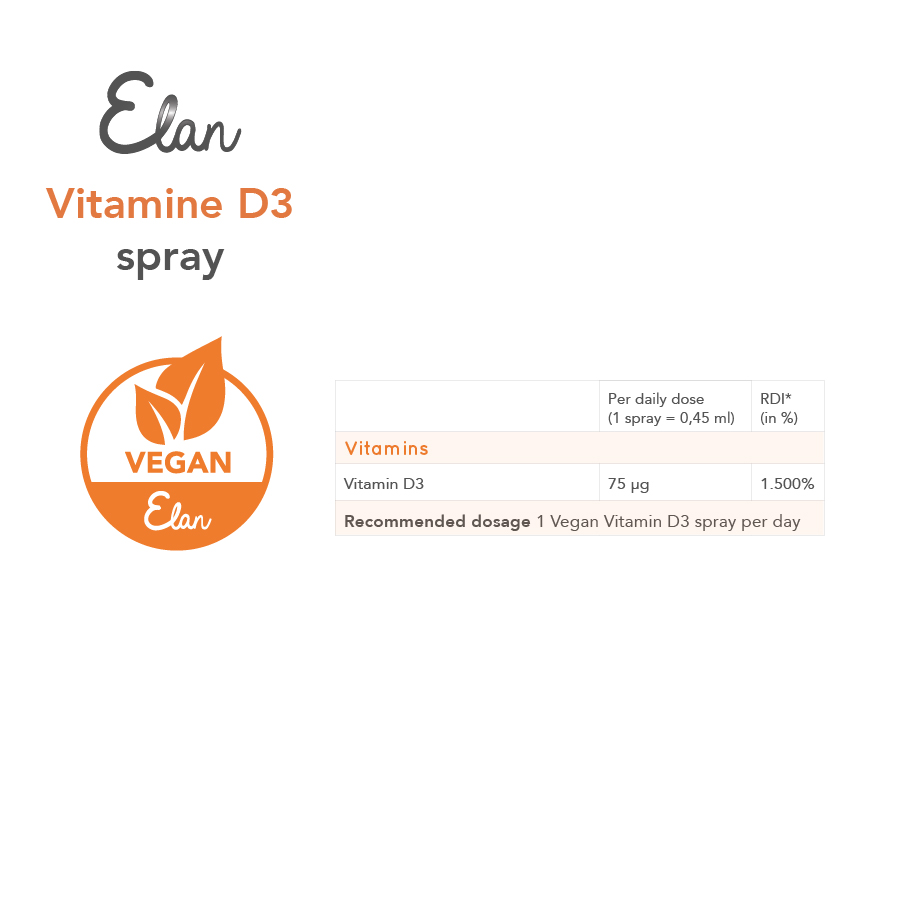 vegan vitamine d3 spray innehåll