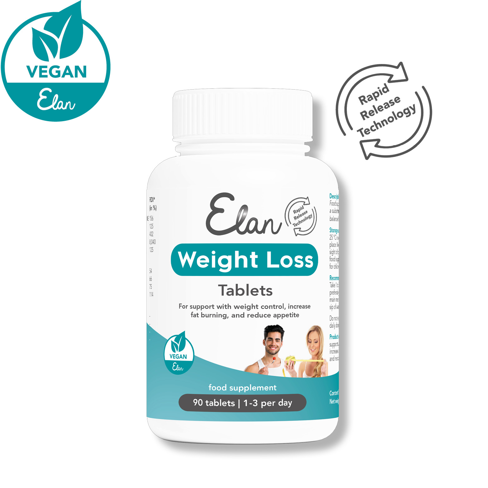 weight loss tabletter vooraanzicht